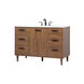 Baldwin 48 X 22 X 34 inch Walnut Brown Vanity Sink Set