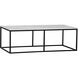 Lois 56 X 30 inch Matte Black Coffee Table