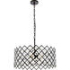 Lyla 5 Light 21 inch Black Pendant Ceiling Light