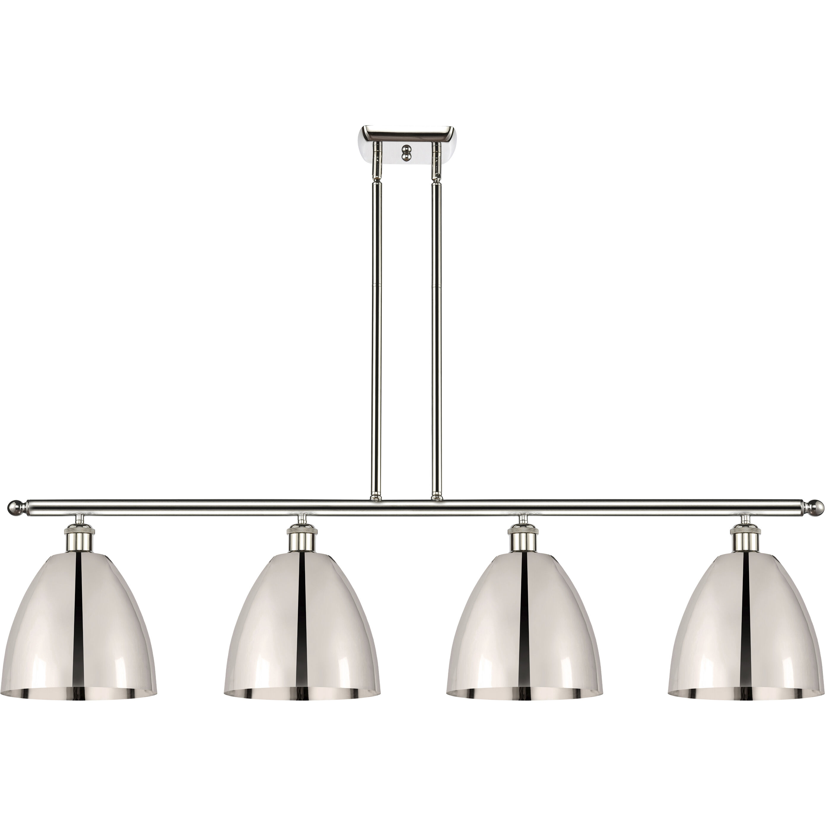 Ballston Dome 4 Light 48 inch Polished Nickel Island Light Ceiling Light