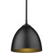 Yep Zoey Pendant Ceiling Light in Matte Black, Small