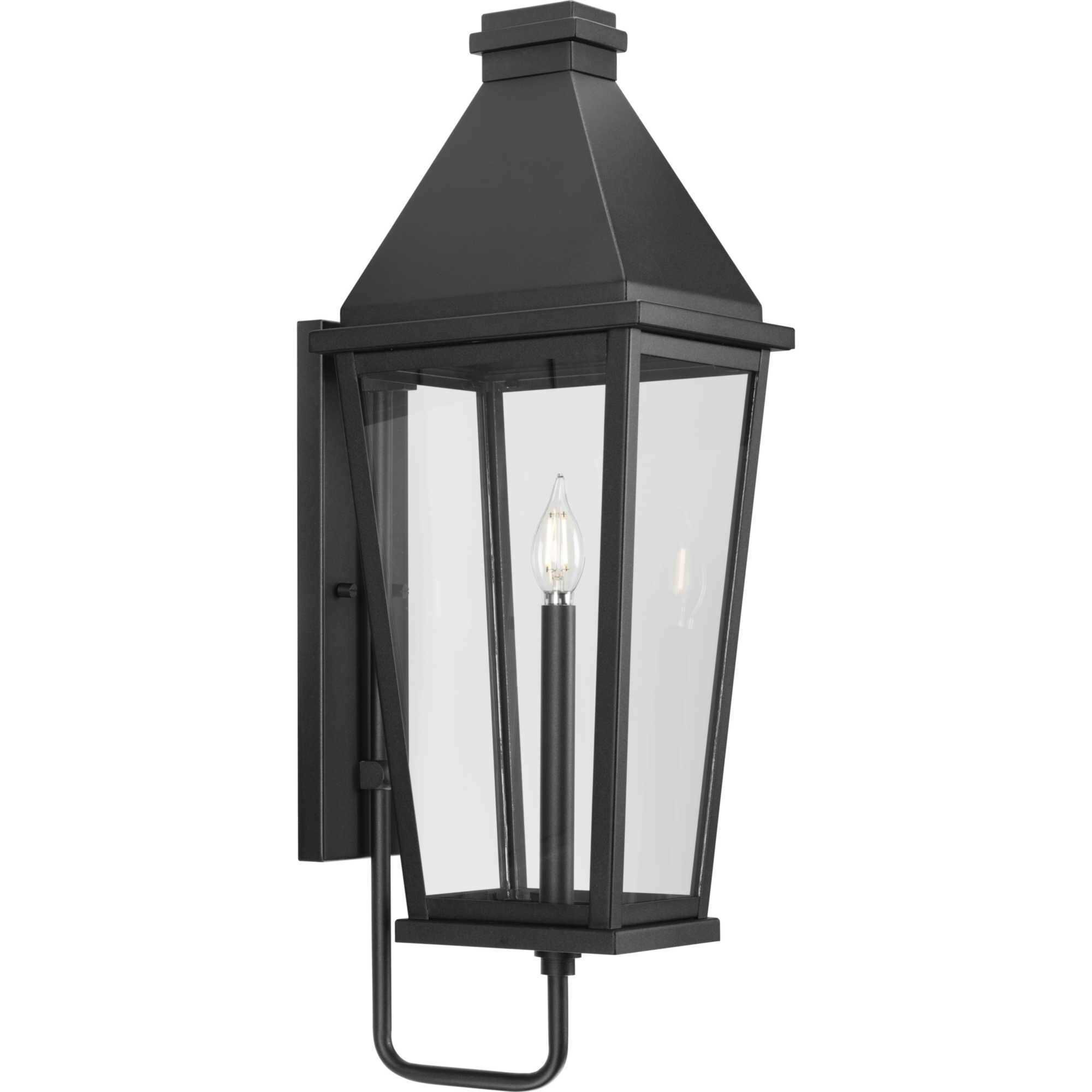 Richmond Hill 1 Light 29 inch Textured Black Outdoor Wall Lantern, Design Series