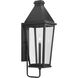 Richmond Hill 1 Light 29 inch Textured Black Outdoor Wall Lantern, Design Series