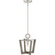 Westend 1 Light 12 inch Satin Platinum Mini Pendant Ceiling Light