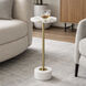 Aurelia 24 X 10 inch Natural and Gold and White Accent Table