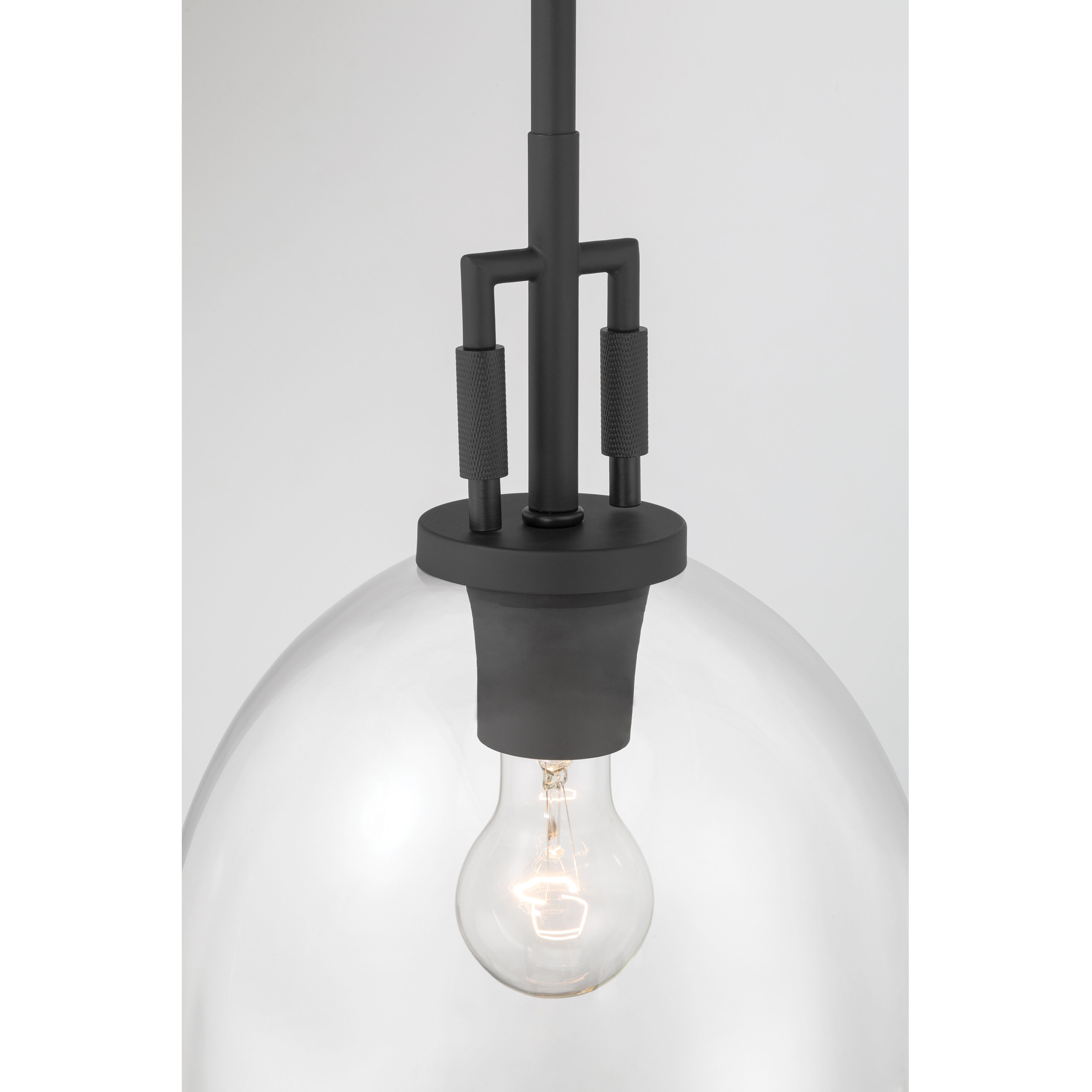 Orbis 1 Light 10 inch Dark Matte Black Mini Pendant Ceiling Light