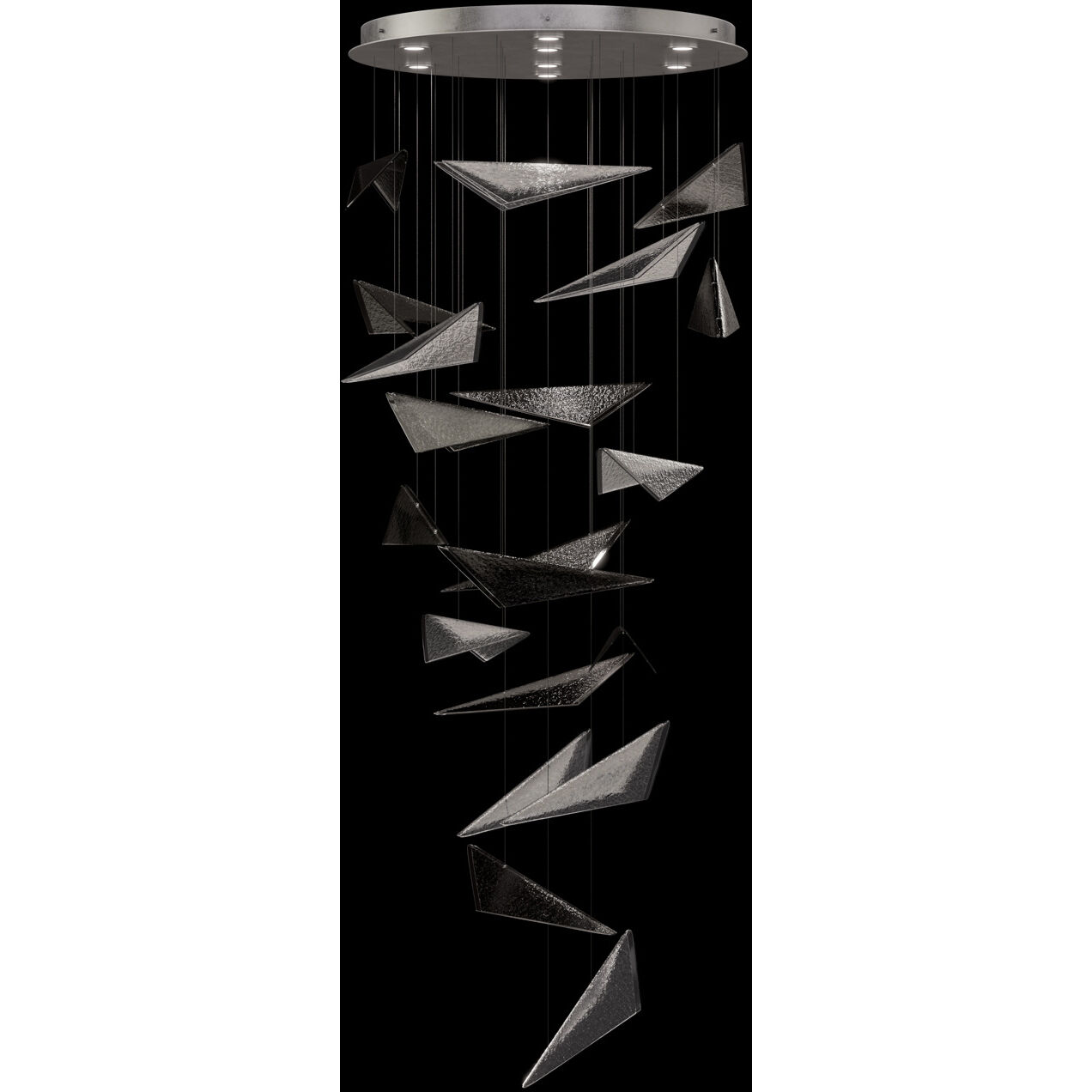 Volo 8 Light 36 inch Silver Pendant Ceiling Light