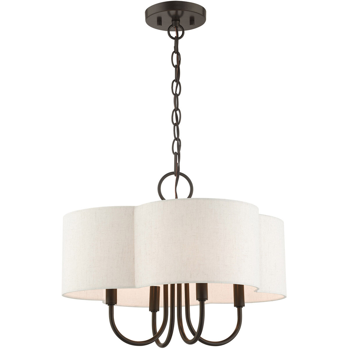 Solstice 4 Light 18 inch English Bronze Chandelier Ceiling Light