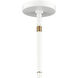 Boudreaux 18 Light 32 inch Matte White with Satin Brass Chandelier Ceiling Light