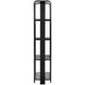 Giza Matte Black Bookcase