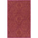 Tulemola 90 X 60 inch Bright Purple, Camel, Dark Purple Rug