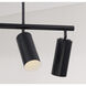 Robbie 5 Light 40 inch Matte Black Island Light Ceiling Light