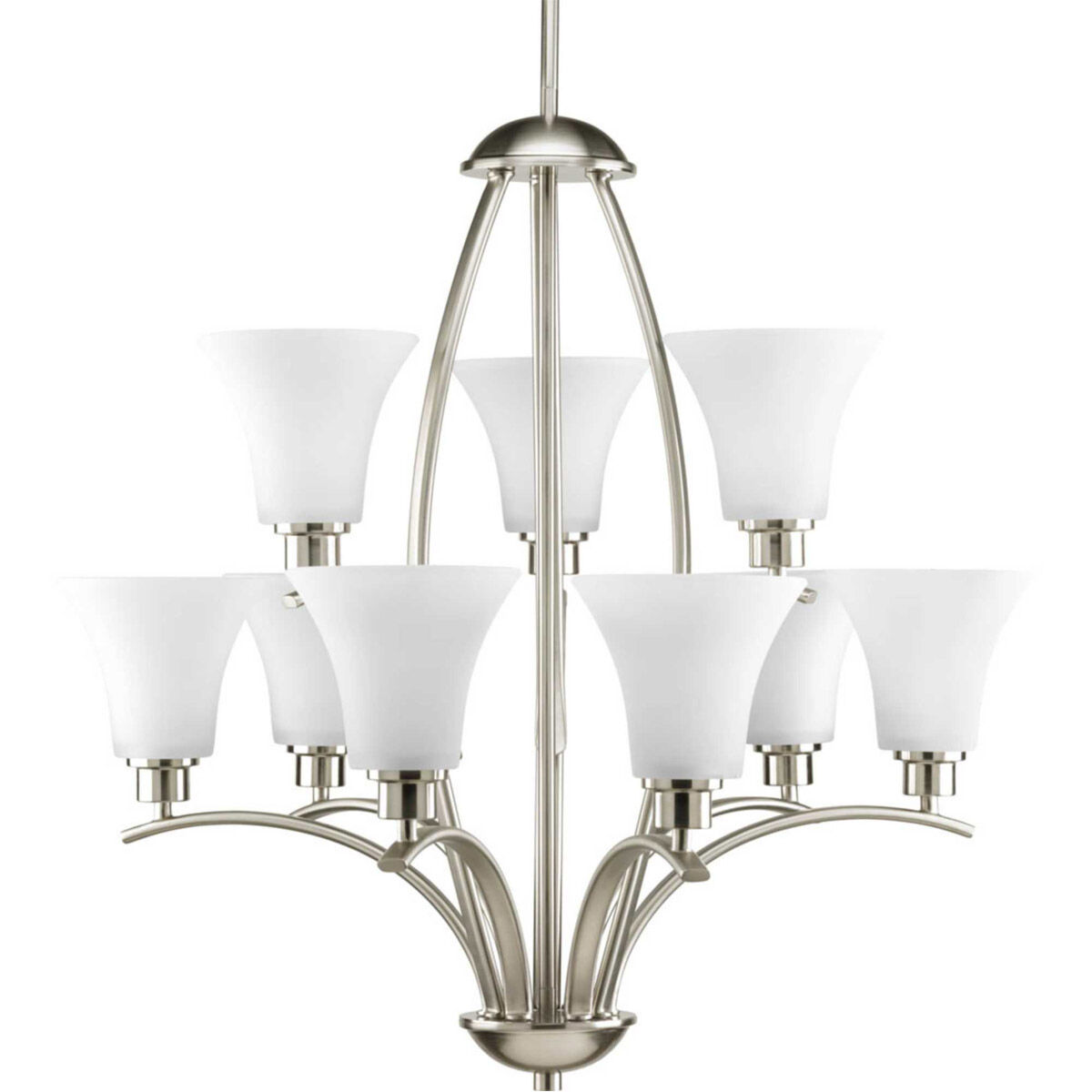 Athy 9 Light 28 inch Brushed Nickel Chandelier Ceiling Light