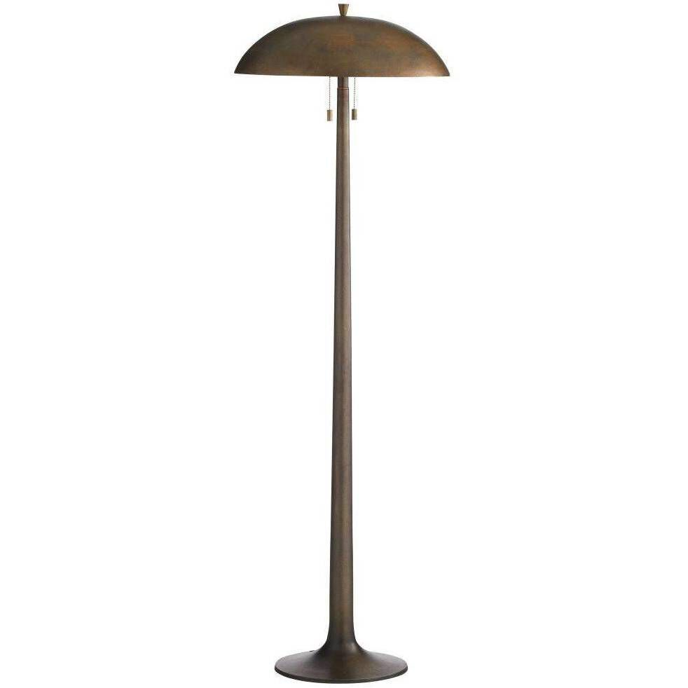 Fleetwood 59.5 inch 40.00 watt Vintage Brass, Aluminum Floor Lamp Portable Light