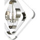 Rapid Pulse 3 Light 20 inch Polished Nickel with Clear Chandelier Ceiling Light