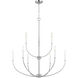 Greenwich 9 Light 32 inch Brushed Nickel Chandelier Ceiling Light