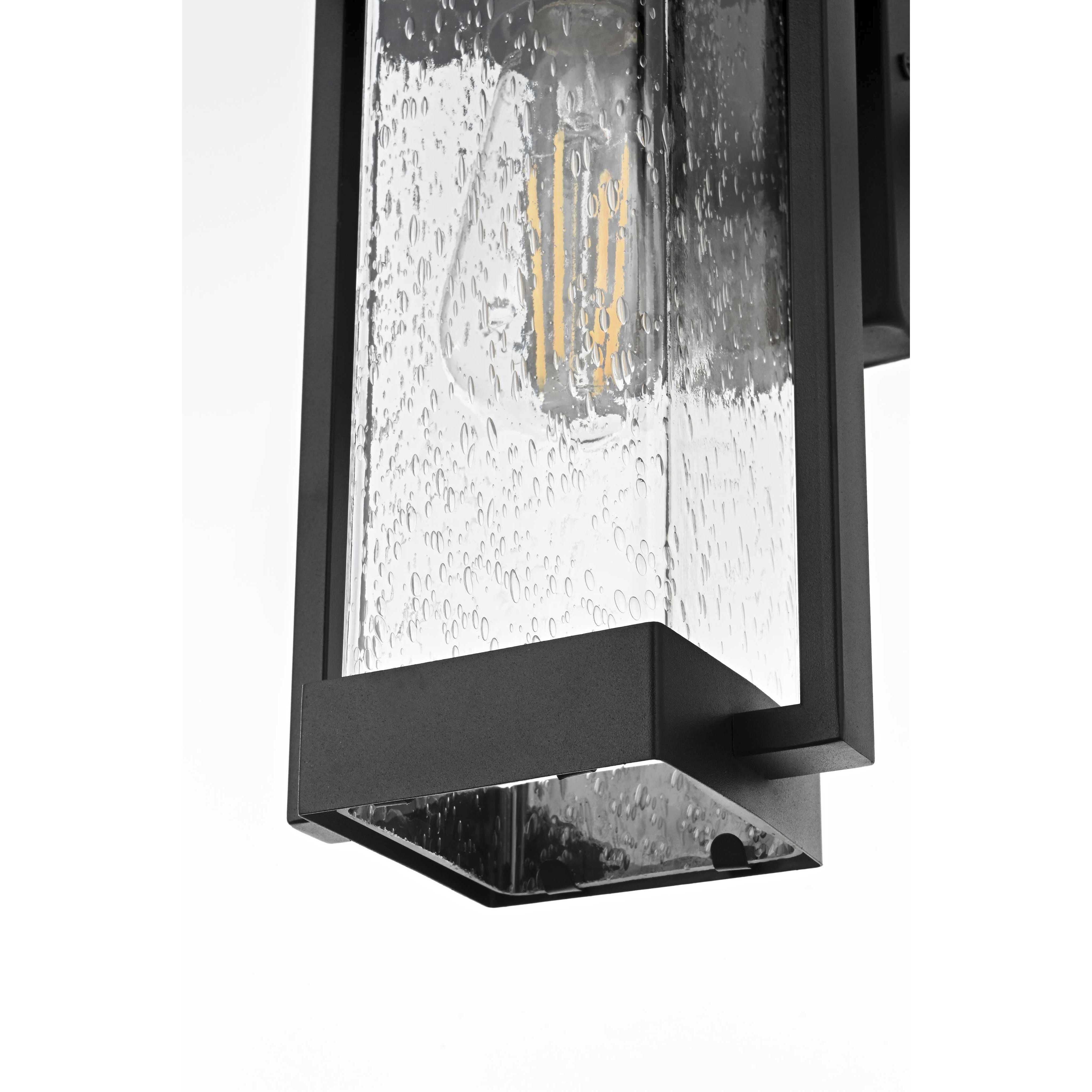 Tilton 1 Light 12 inch Black Outdoor Wall Sconce