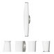 Carmona LED 18.13 inch Brushed Steel Vanity Light Wall Light