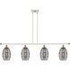 Ballston Vaz 4 Light 48 inch White Polished Chrome Stem Hung Island Light Ceiling Light
