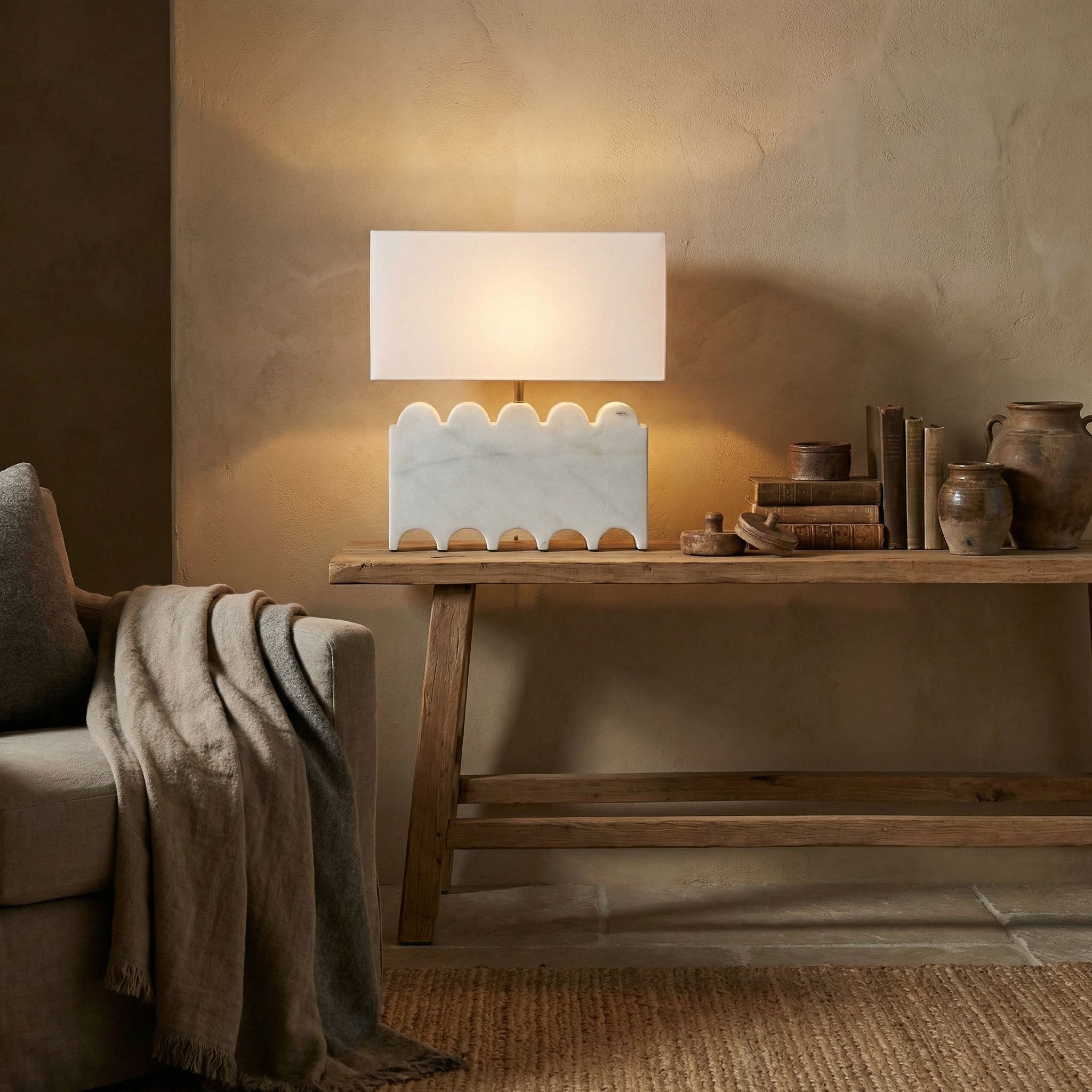 Darth 20 inch 60.00 watt Waxed Table Lamp Portable Light