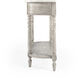 Danielle Marble 40" one- drawer Console Table in Gray