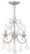 Donatella 3 Light 12 inch Brushed Nickel Convertible Mini Chandelier/Ceiling Mount Ceiling Light