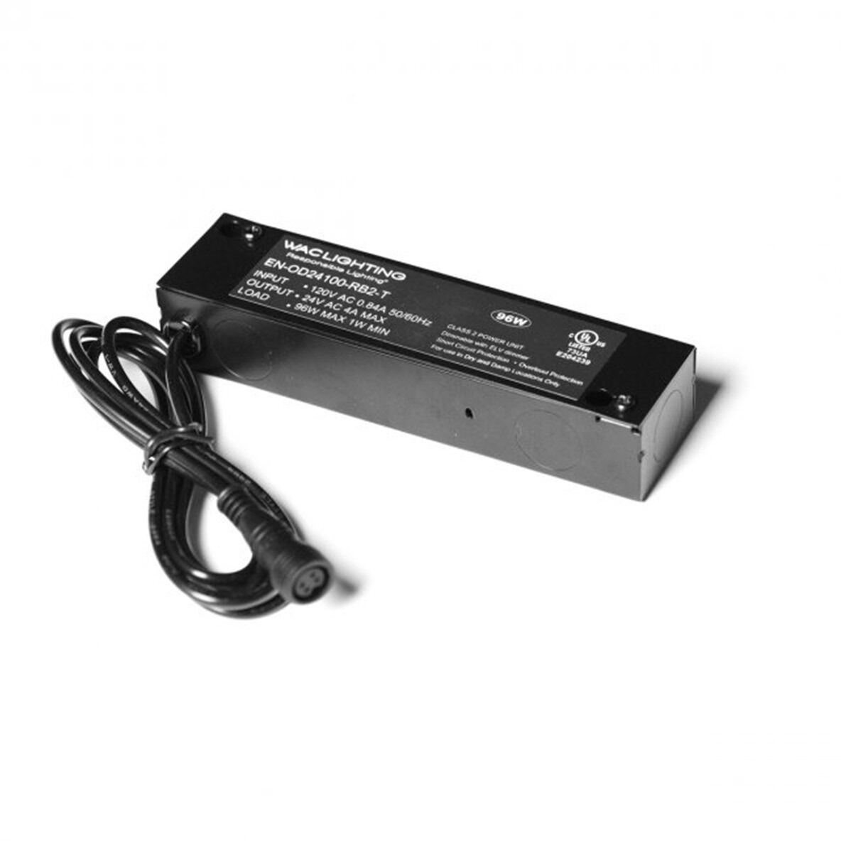 InvisiLED PRO LED 1.13 inch Black Outdoor LED Strip Lighting, Outdoor Strip Light Power Supply, WAC Lighting