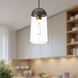 Alora Mood Emil 1 Light 6 inch Aged Gold and Walnut Pendant Ceiling Light