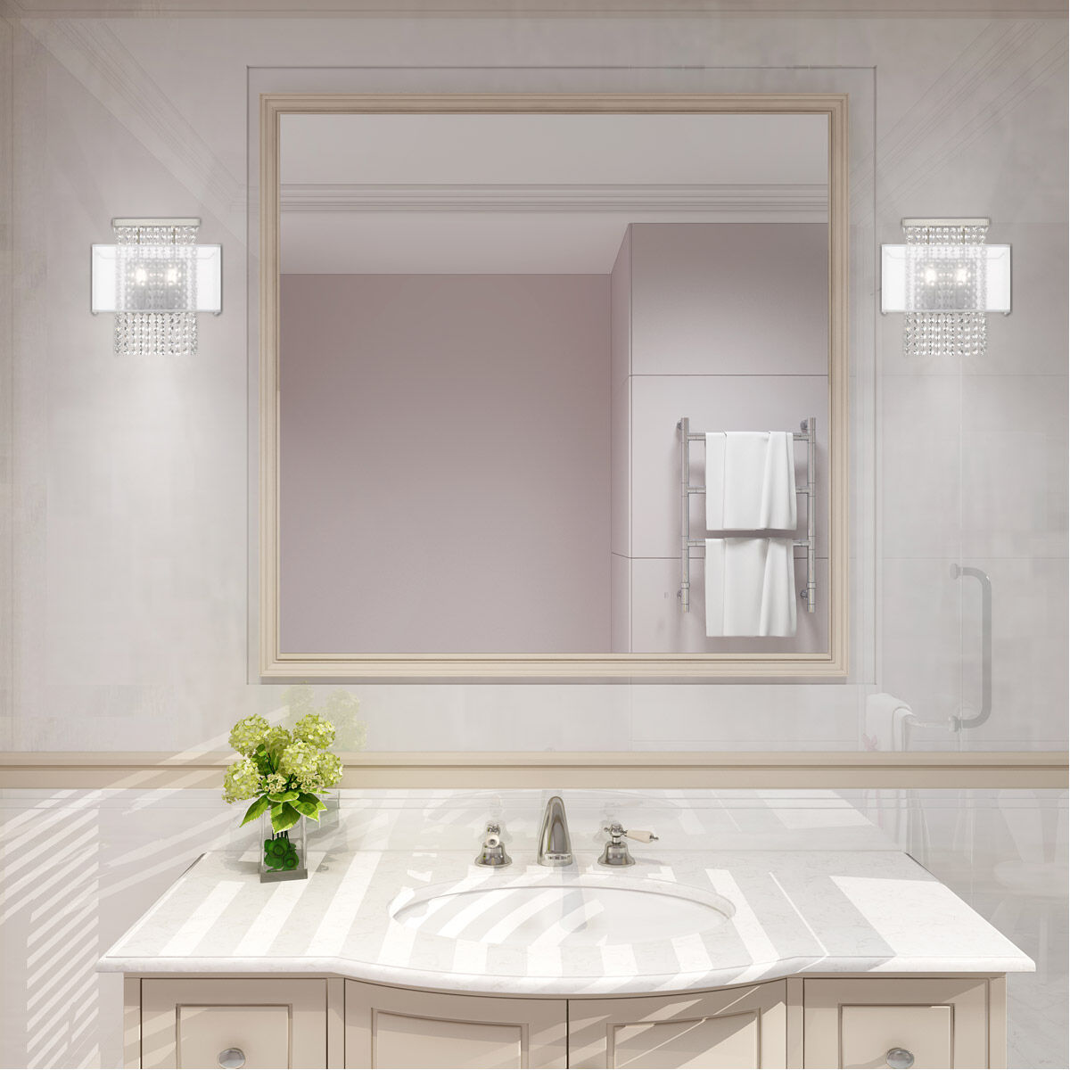 Bella Vista 2 Light 13 inch Brushed Nickel ADA ADA Wall Sconce Wall Light