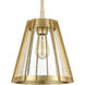 Open Louvers Pendant Ceiling Light in Champagne Gold