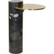 Atlas 20.47 X 14.17 inch Black and Gold Accent Table