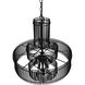 Ghost 6 Light 27 inch Matte Black Chandelier Ceiling Light