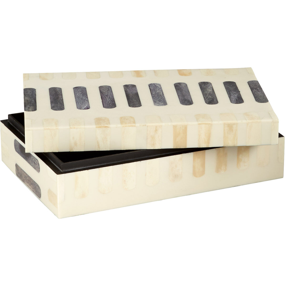 Manscala Grey and Ivory Container, Large