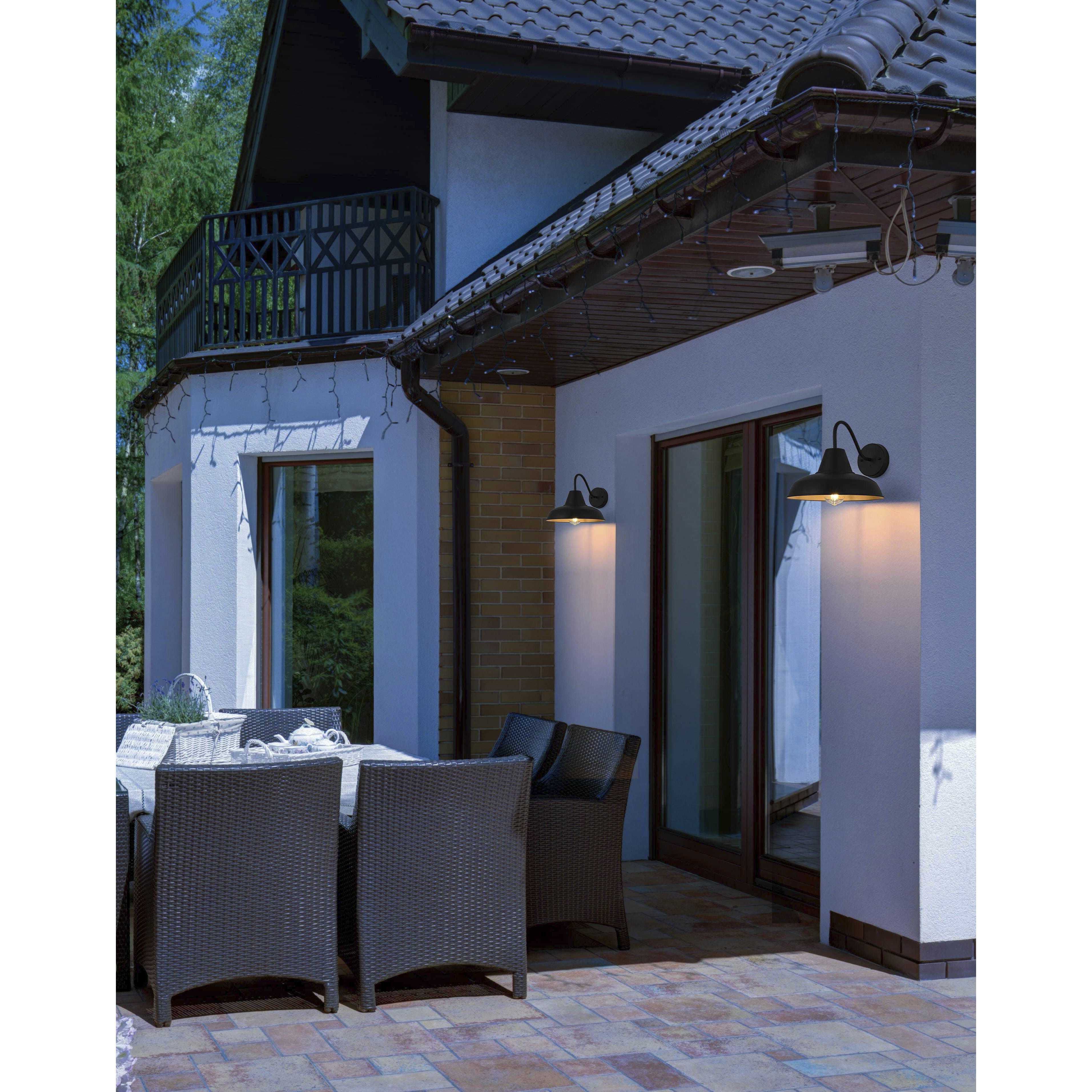 Tinsley 1 Light 10 inch Black Outdoor Wall Sconce