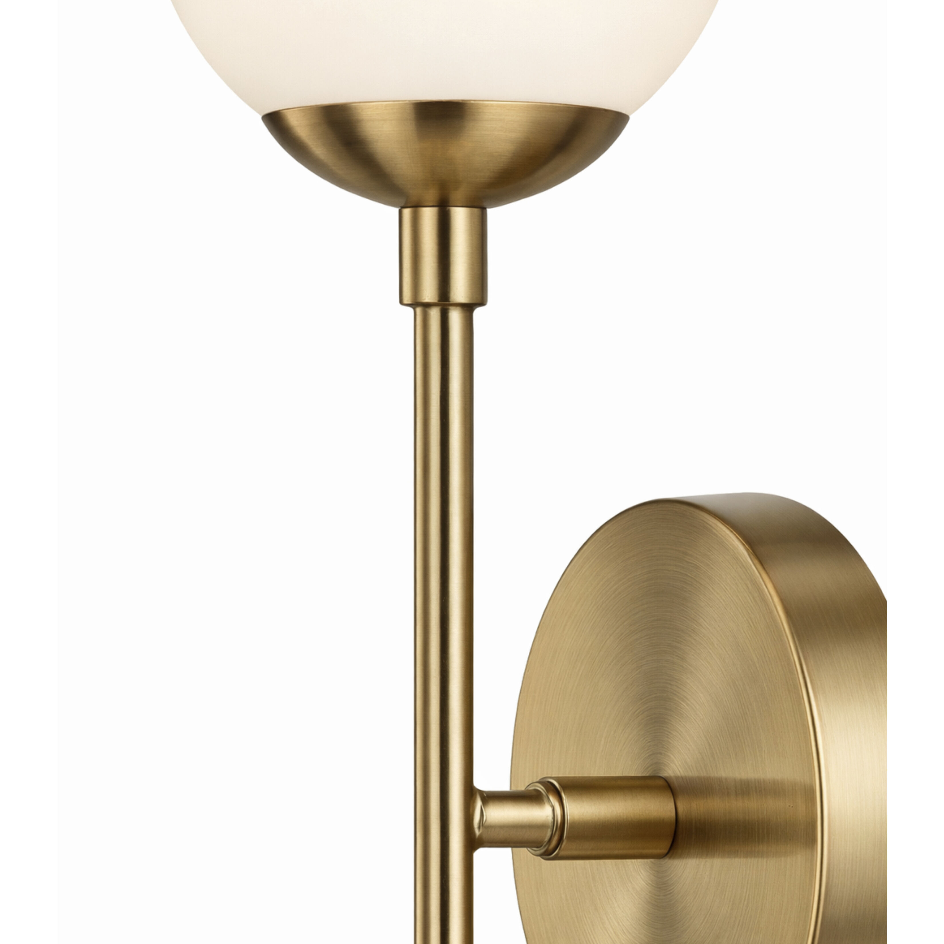 Fusion Collection - Noho Family 2 Light 4.5 inch Brushed Brass ADA Wall Sconce Wall Light in 4" D x 4.5" W x 16.5" H, EVOLV