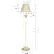Signature 61 inch 150 watt Cream Floor Lamp Portable Light
