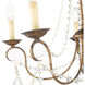 Pennington 5 Light 25 inch Hand Applied Venetian Golden Bronze Chandelier Ceiling Light