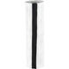 Clark 15.25 X 4.25 inch Vase in Matte White with Matte Black