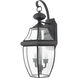 Newbury 2 Light 20 inch Mystic Black Outdoor Wall Lantern