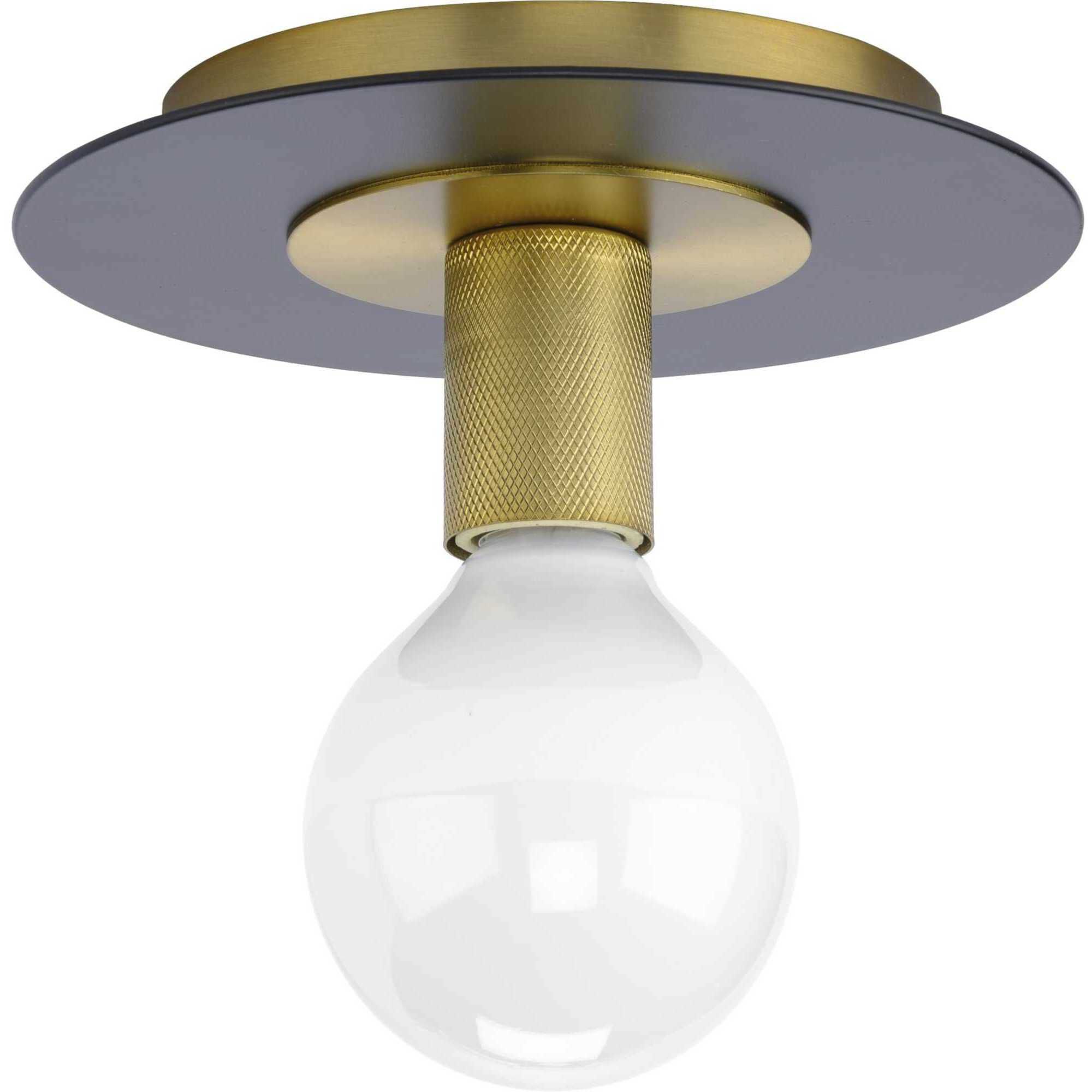 Trimble 1 Light 8 inch Brushed Bronze Flush Mount Ceiling Light, Design Series