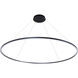 Tania 72 inch Black Chandelier Ceiling Light