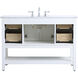 Metropolis 48 X 22 X 34 inch White Vanity Sink Set