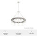 Devon Park 9 Light 31 inch Brushed Nickel and Grey Wood Chandelier Ceiling Light