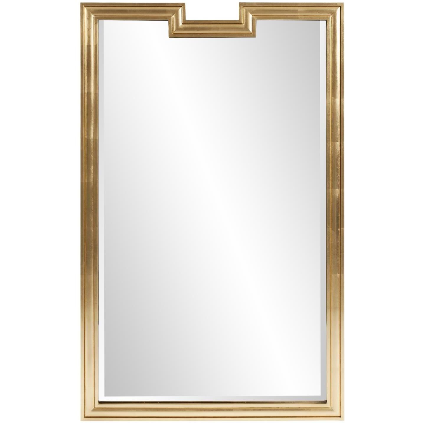 Danube 48 X 30 inch Bright Gold Wall Mirror