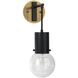 Strada 1 Light 5 inch Oil Rubbed Bronze / Antique Brass Pendant Sconce Wall Light