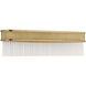 Marie Flanigan Menil LED 24 inch Soft Brass Linear Sconce Wall Light