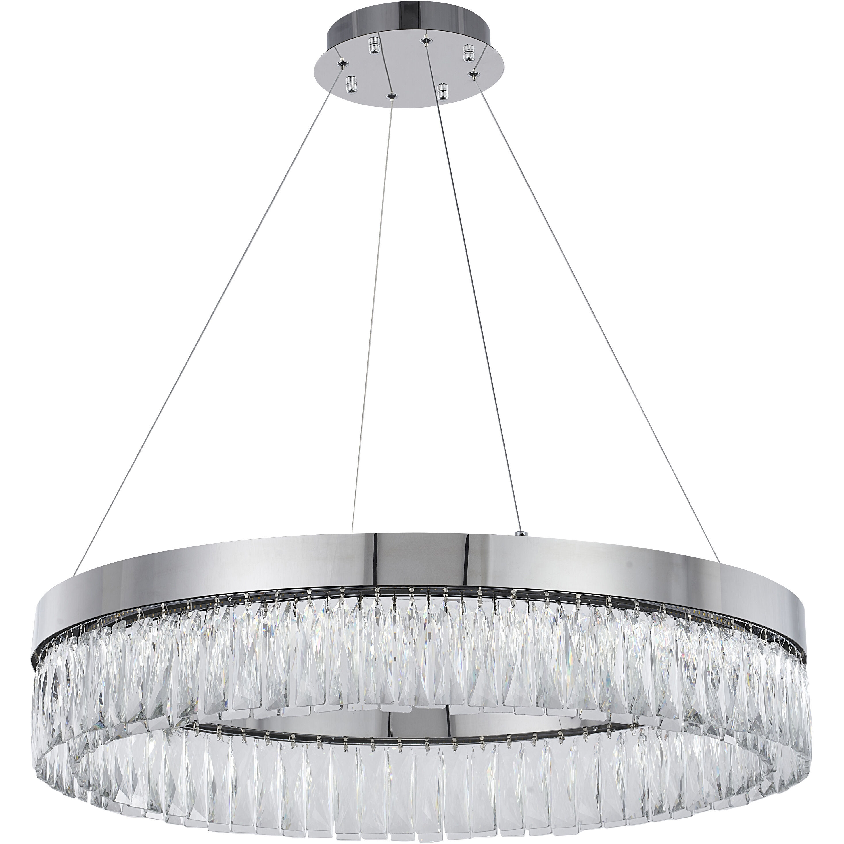 Canada LED 32 inch Chrome Chandelier Ceiling Light