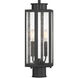 Hawthorne 2 Light 17.25 inch Black Outdoor Post Lantern, Lighting One