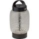 Cassius 7.75 inch 2 watt Black Finsh and Black Leather Cordless LED Table Lantern Portable Light