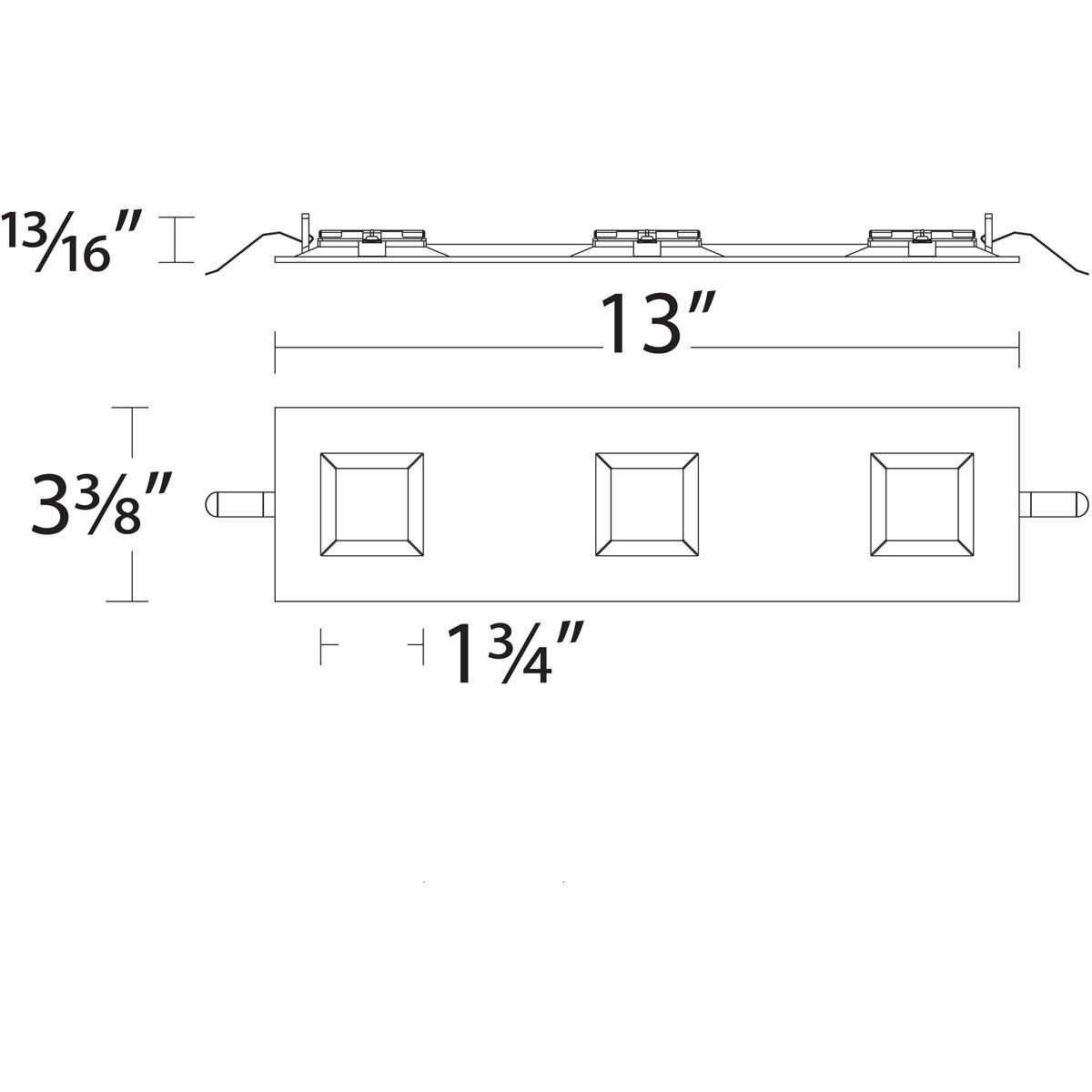 Ocularc LED Black Recessed Trims